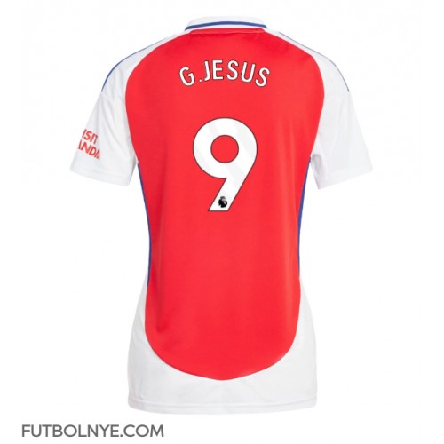 Camiseta Arsenal Gabriel Jesus #9 Primera Equipación para mujer 2024-25 manga corta